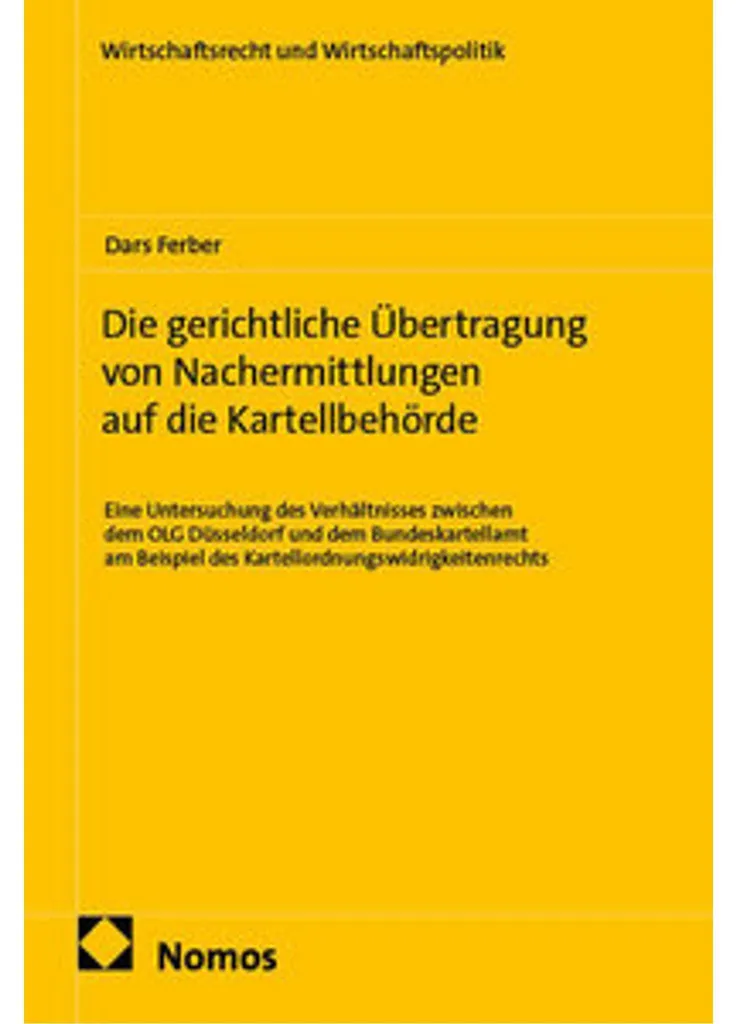 Livre de droit de la concurrence et enquête de l'autorité des marchés
