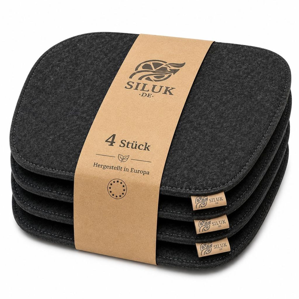 SILUK comodo cuscino in feltro 40 cm x 40 cm - Confortevole Immagine del prodotto 