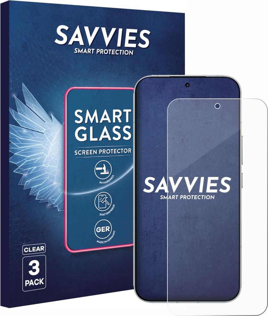3x Savvies Schutzglas Folie für Xiaomi Poco F8 Ultra 9H Panzer Schutzfolie Glas Displayschutz klar transparent