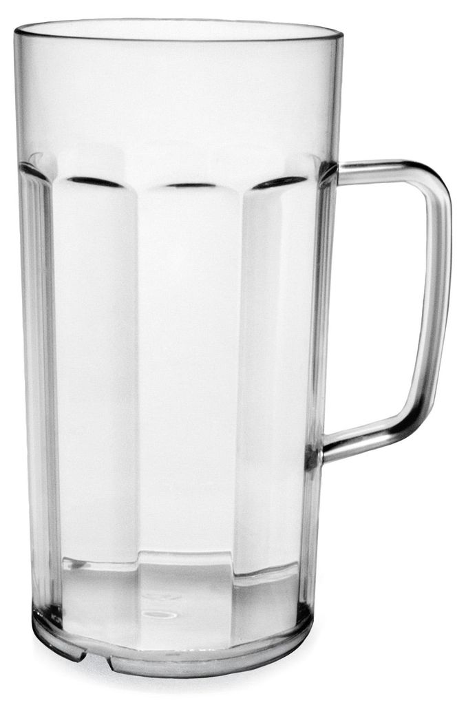 AKU Bierkrug, 500 ml/0,50 l, Mehrweg, Kunststoff, glasklar Produktbild 