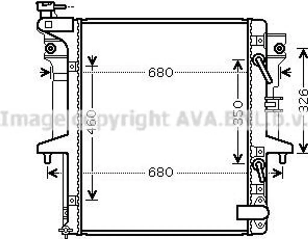 Refroidisseur Moteur L200 AVA MT2205 MN135033 pour Remorquage et Travaux