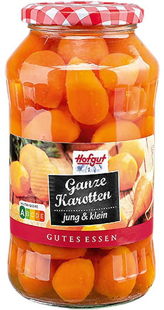 Hofgut Celá mladá a malá předvařená mrkev ve sklenici 720ml Obrázek produktu 