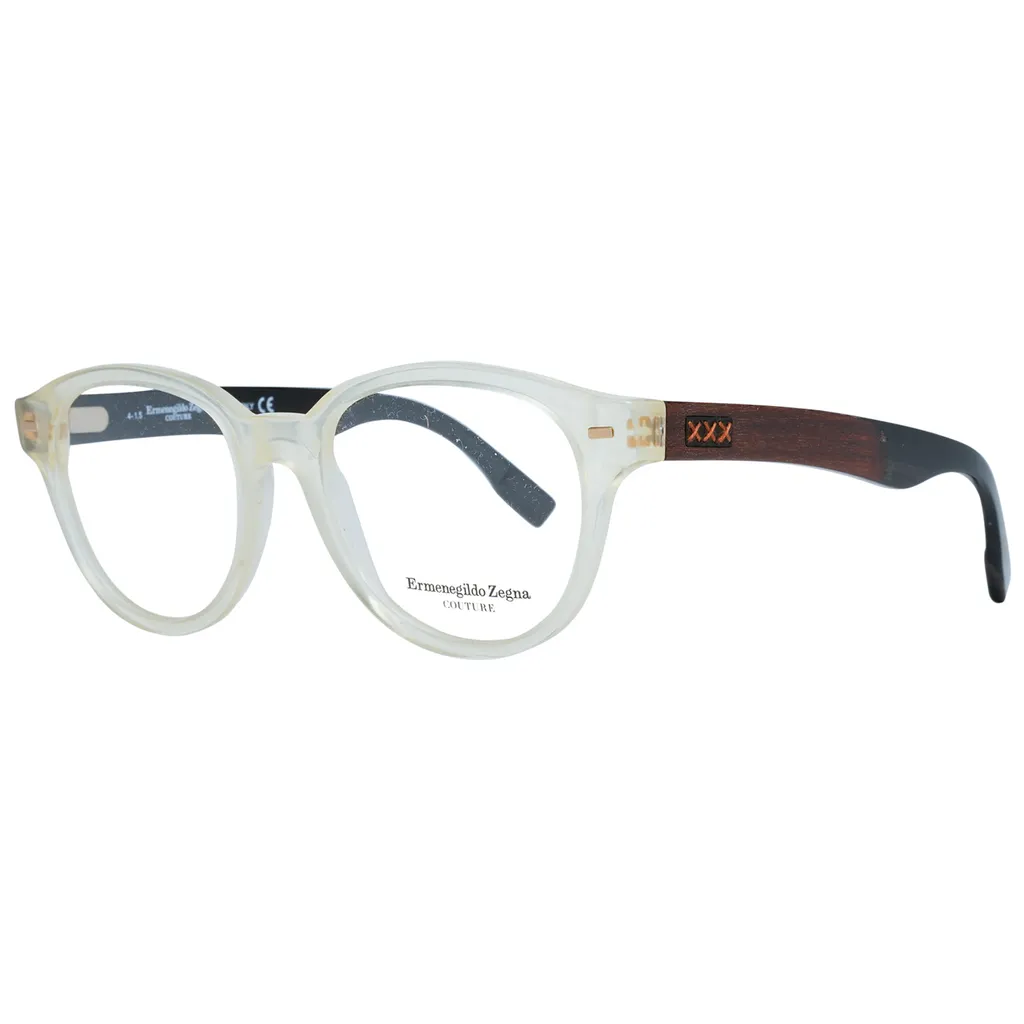 Zegna Couture ZC5002 51 026 monture homme en métal argenté brossé