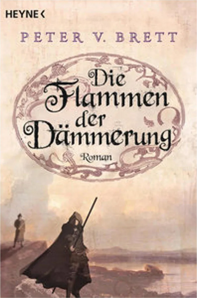 Die Flammen der Dämmerung avec couverture illustrée et finitions or