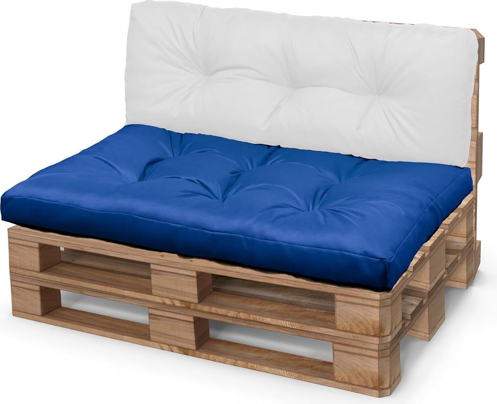 Odolplusz Palettenkissen Set – 120x80 Cm – Wasserabweisend & UV-beständig – Sitz- Und Rückenkissen Für Europaletten – Dunkelgrau, Outdoorgeeignet – Dickes Schaumstoffpolster