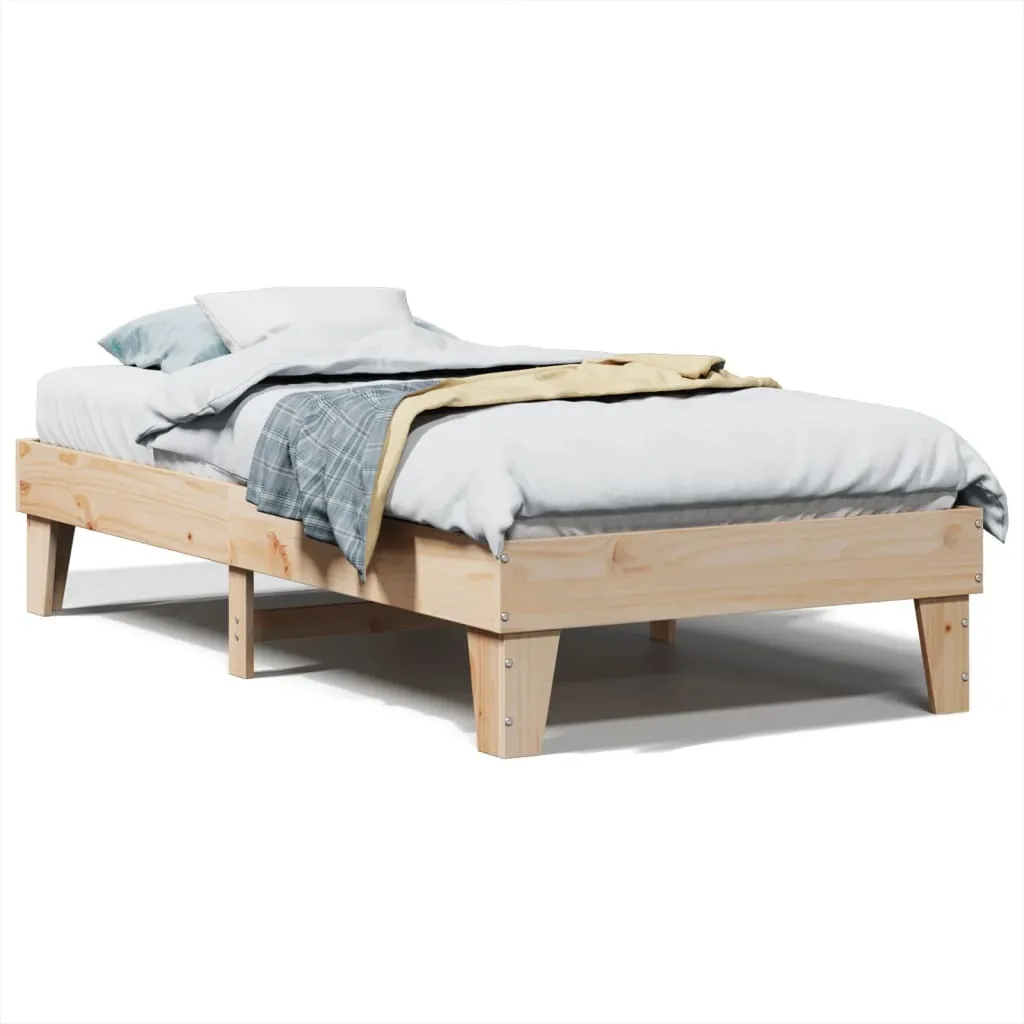 Letto Singolo SYFAX 100x200 cm Legno Pino - Struttura Salvaspazio