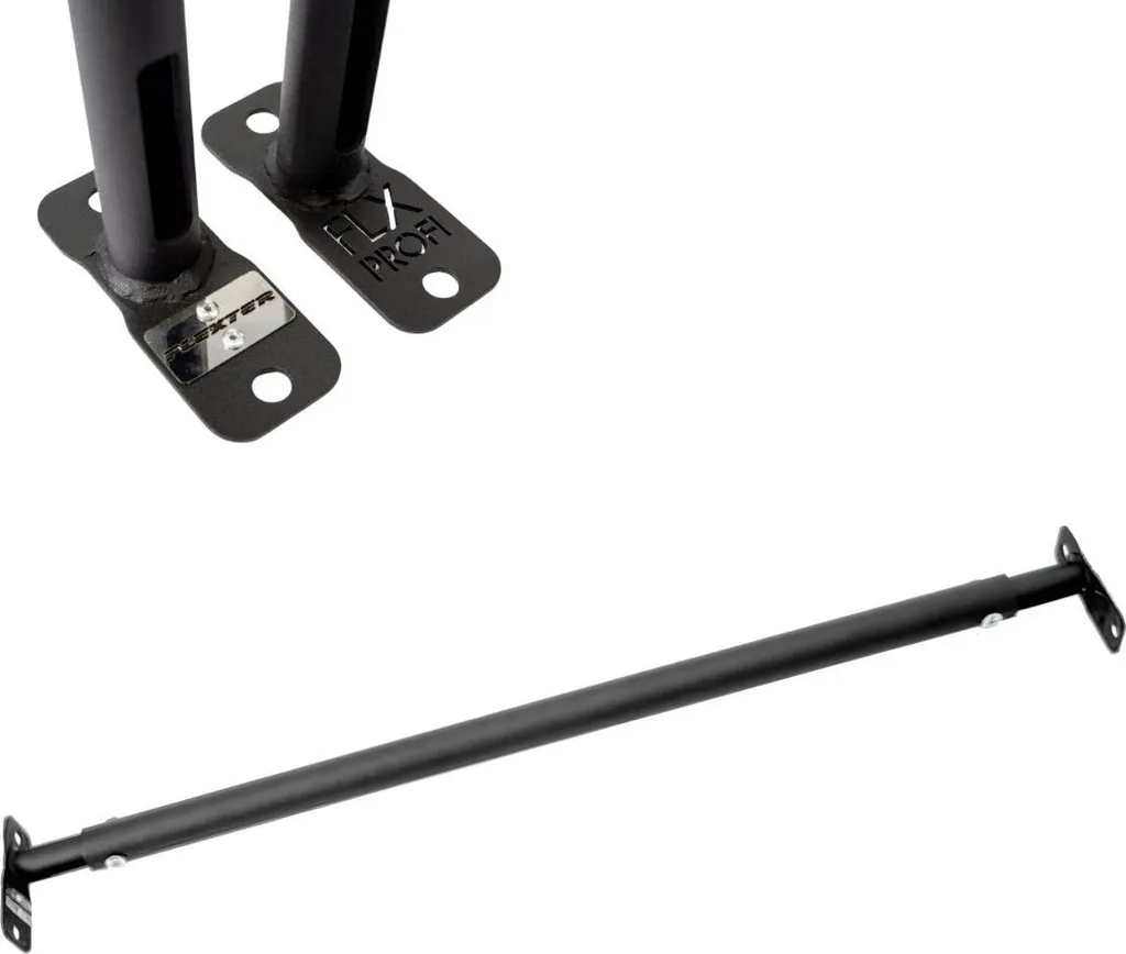 Barre de traction Gamma 85-110 cm noire pour cadre de porte sans vis