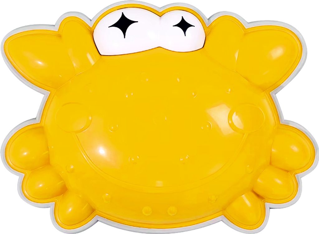 Sinnespfad Flusssteine Krabbe - gelb