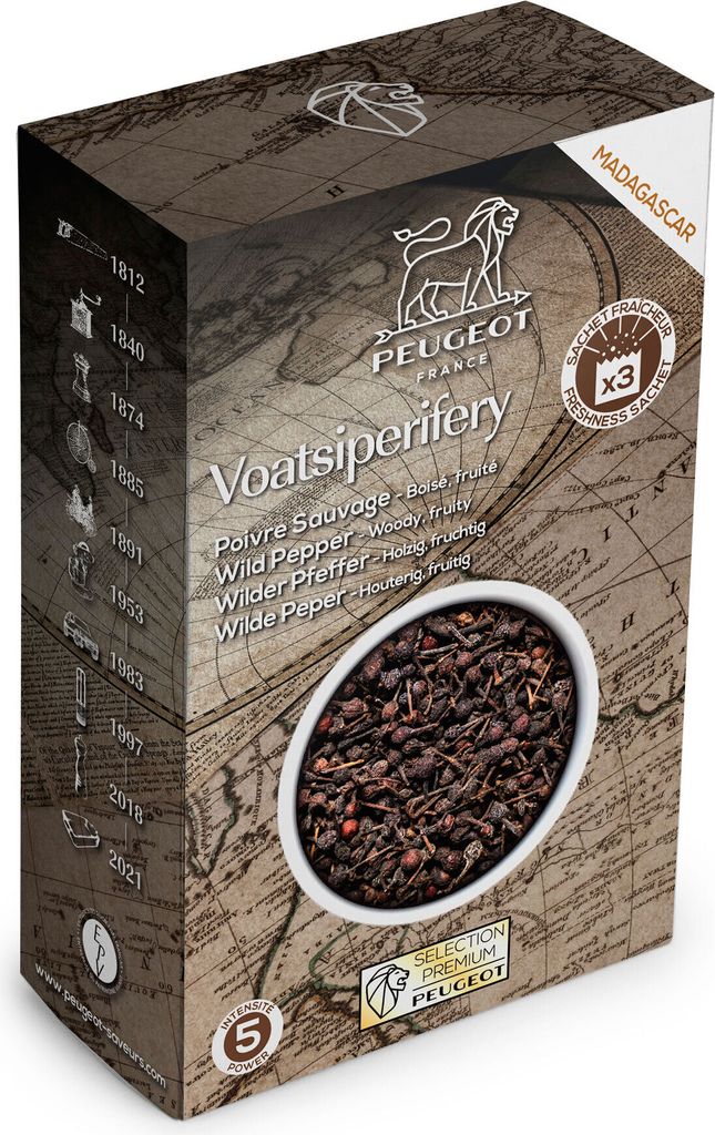 Peugeot Voatsiperifery wilder Pfeffer Wildpfeffer Gewürz Produktbild 