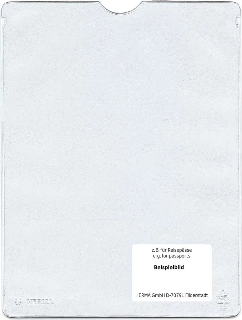 25x Porta carte d'identità Herma 5022 110x155 mm per libretti DIN A6