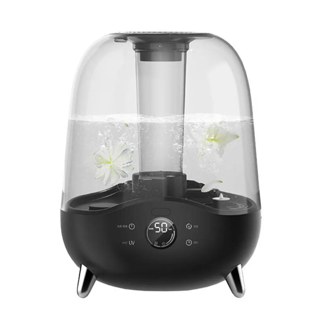 Deerma F327W Humidificateur d'Air à Ultrasons avec Réservoir de 5L Transparent