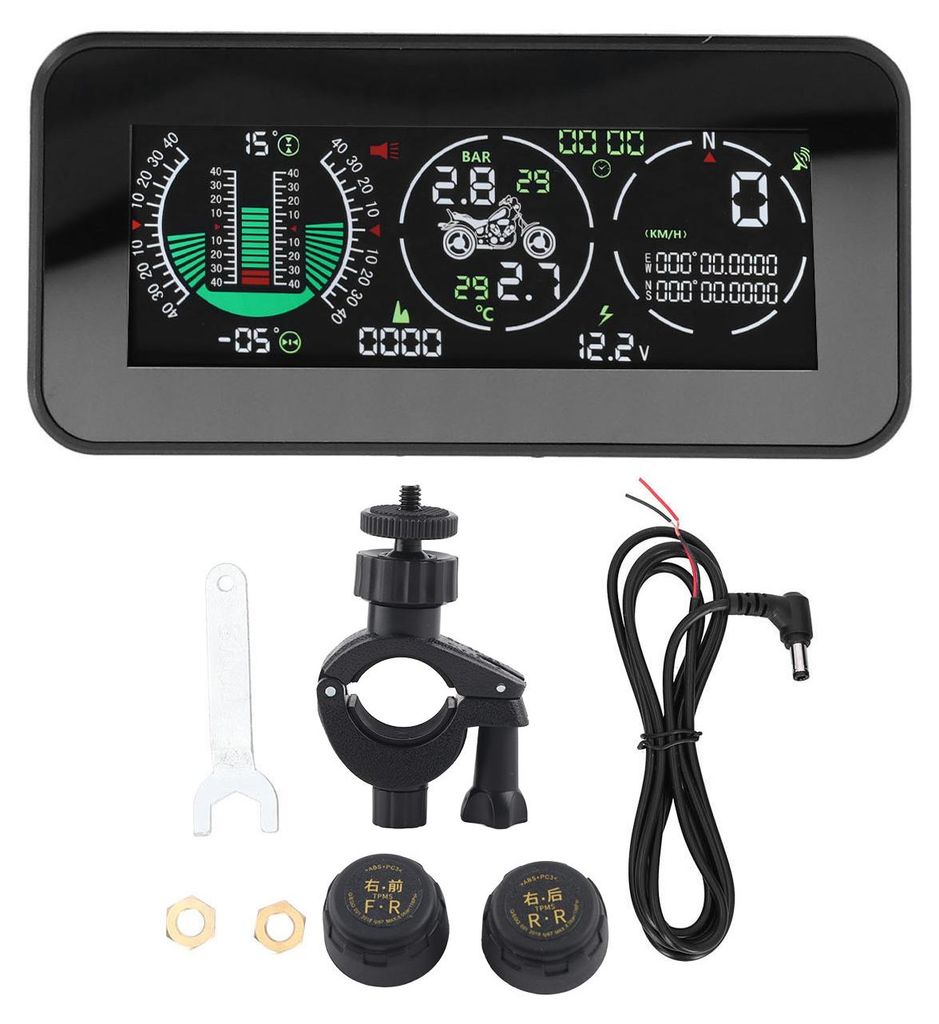 Motorrad-Head-Up-Display, GPS-Übergeschwindigkeitswarnung, Reifendrucküberwachung für Transportmotoren