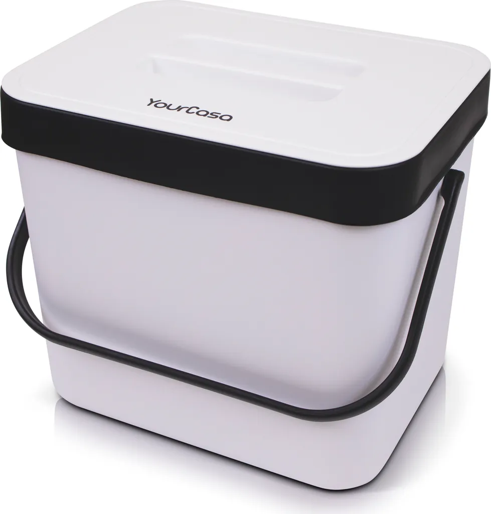 Bac à Compost de Cuisine 7L YourCasa Étanche aux Odeurs avec Support