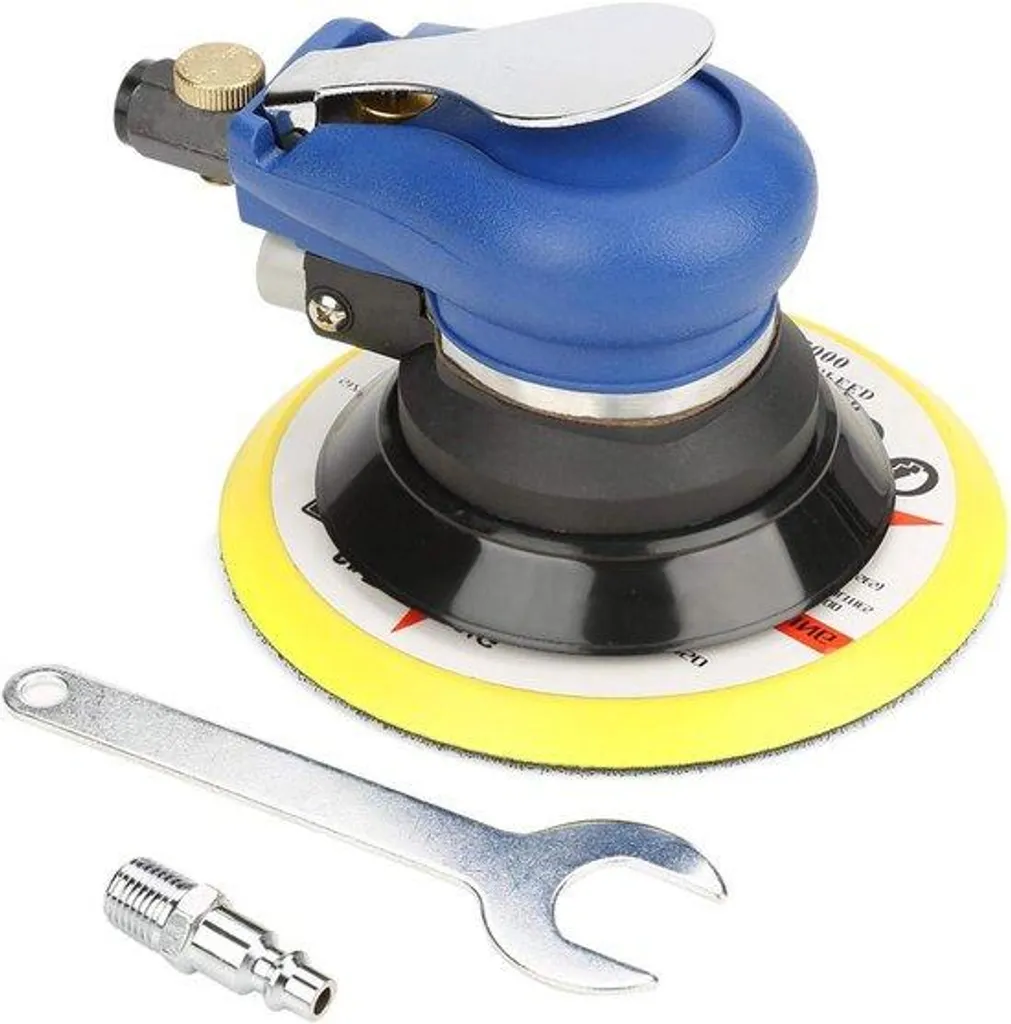 Polisseuse circulaire pneumatique 150mm avec plateau à gant adhésif