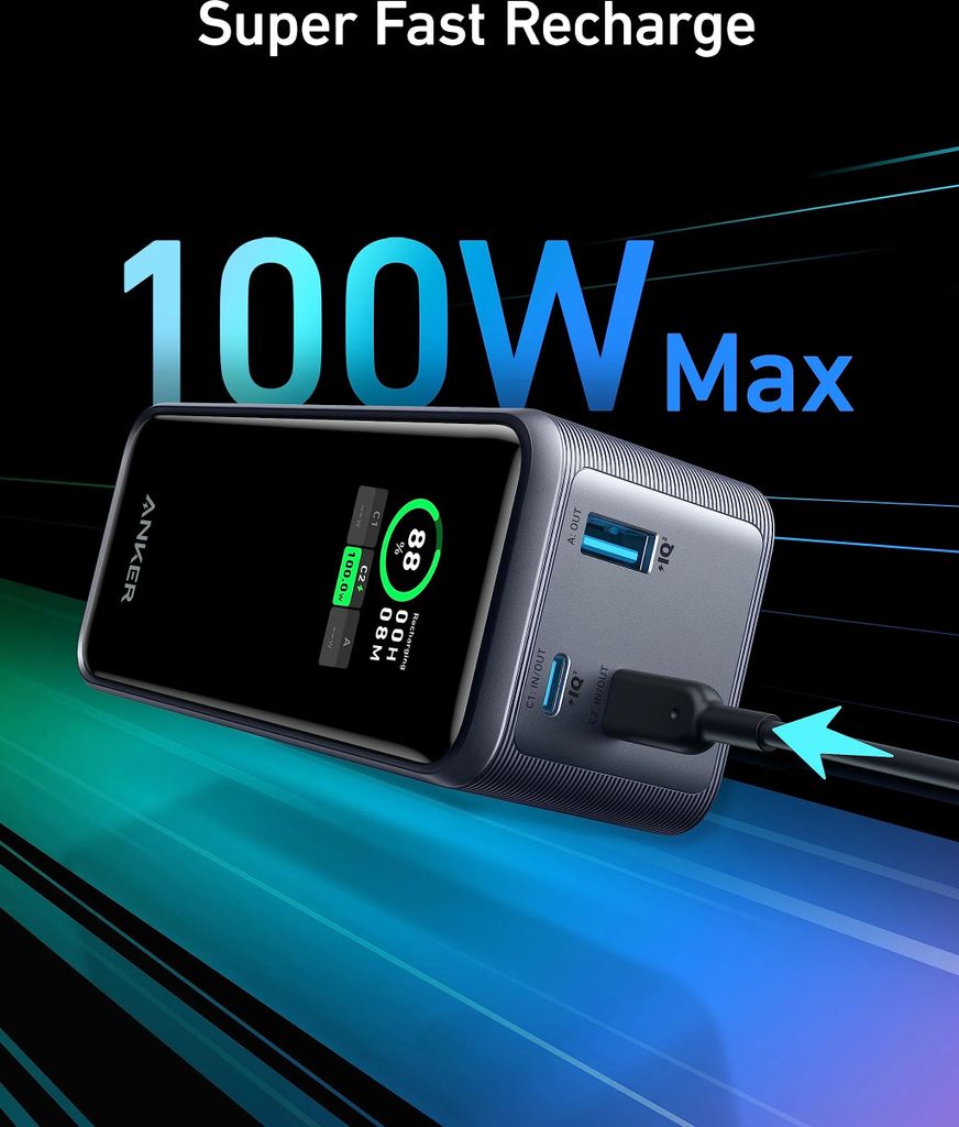 スマホアクセサリー Anker Prime Power Bank Anker Prime Power Bank (12000mAh, 130W) | モバイルバッテリー