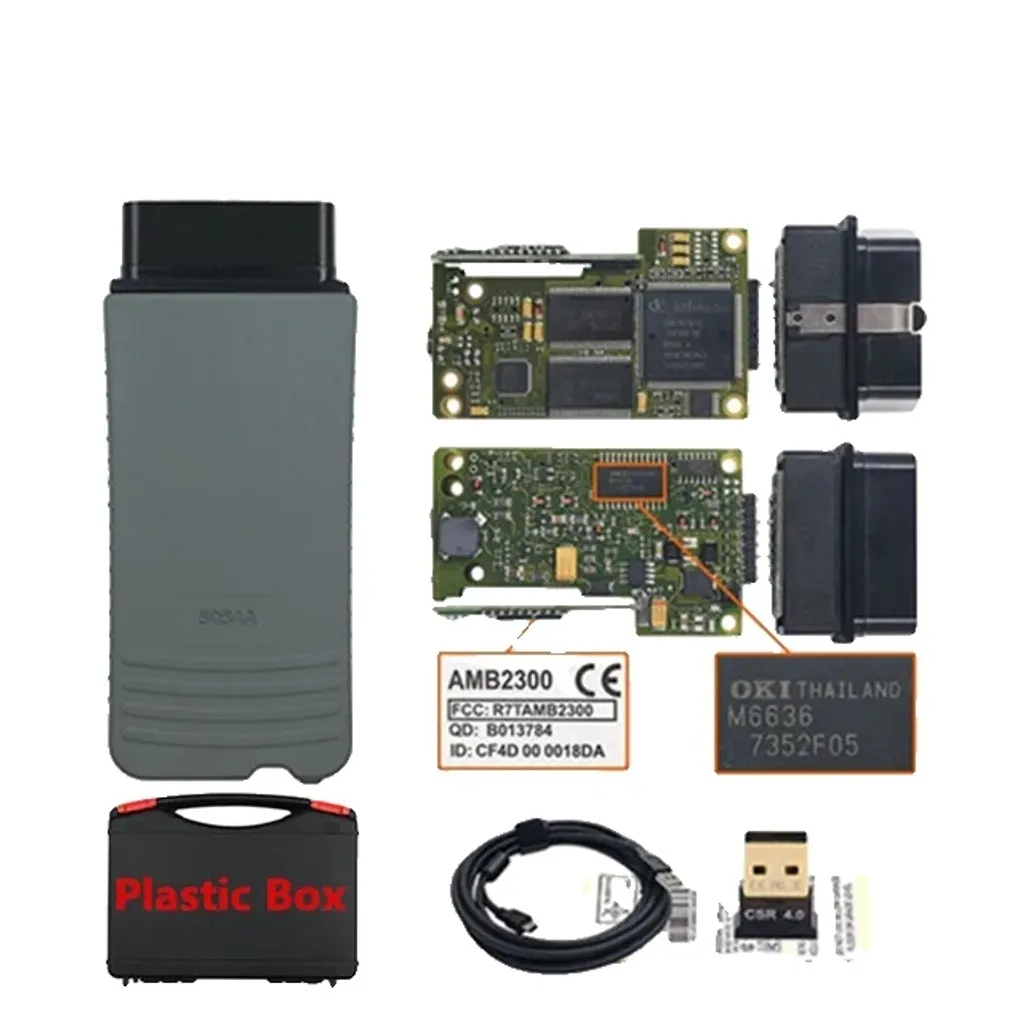 Scanner Auto 5054A WiFi UDS et Bluetooth 5.0 avec Boîte de Rangement Pro