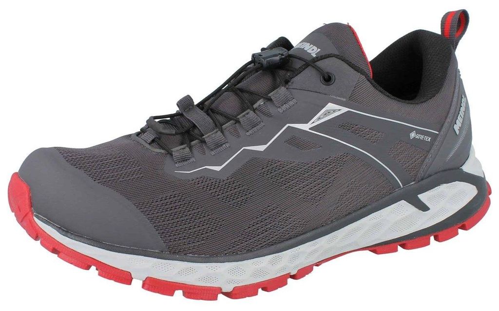 MEINDL Power Walker Herren Trekkingschuhe grau rot Produktbild 