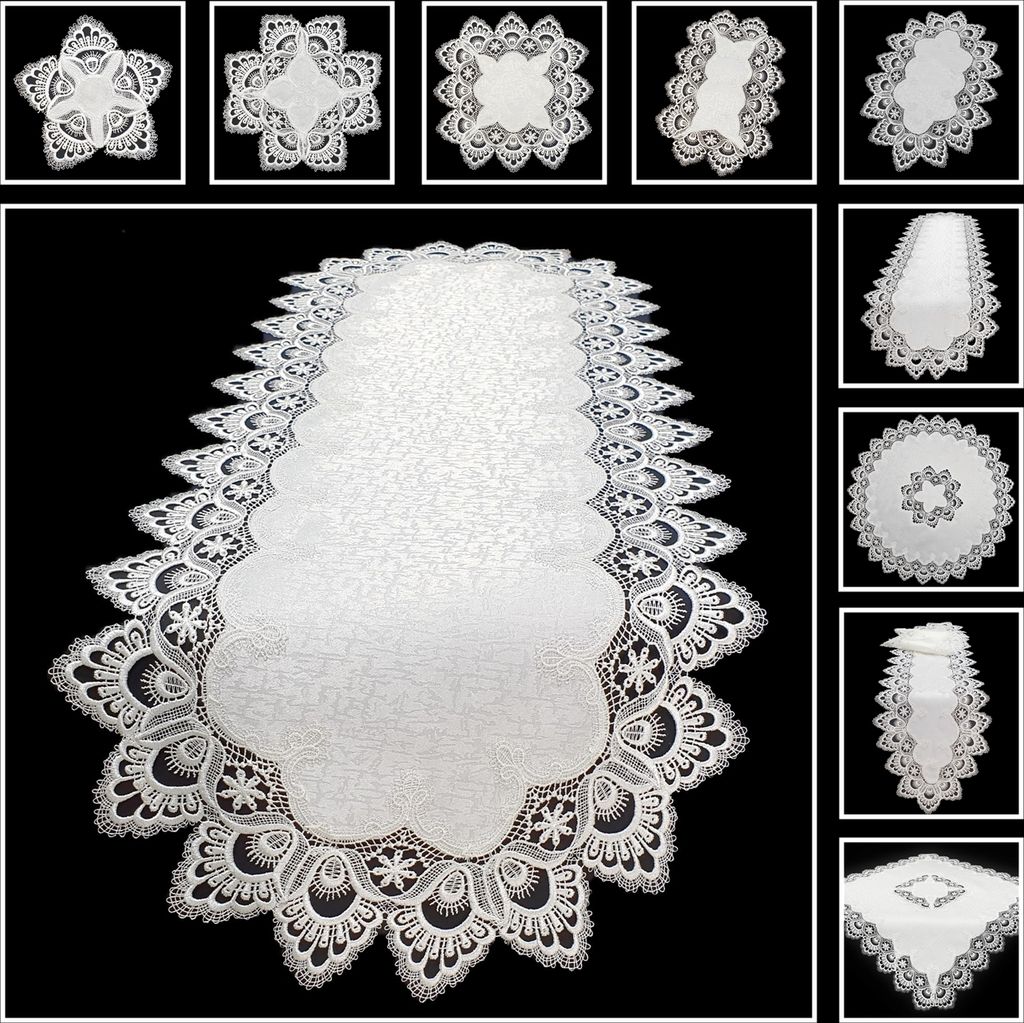 Textilhof Witte, Tischwäsche, Weiß, 20 cm rund, Produktbild 