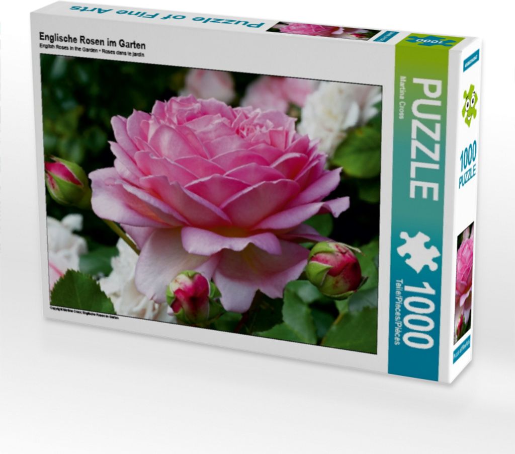 Calvendo Englische Rosen im Garten 1000 Teile Puzzle quer 640x480mm, Cross Martina; 7321871