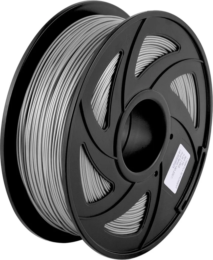 Filament 3D PLA pour Prototypage Rapide, Diamètre 1.75mm Gris Standard