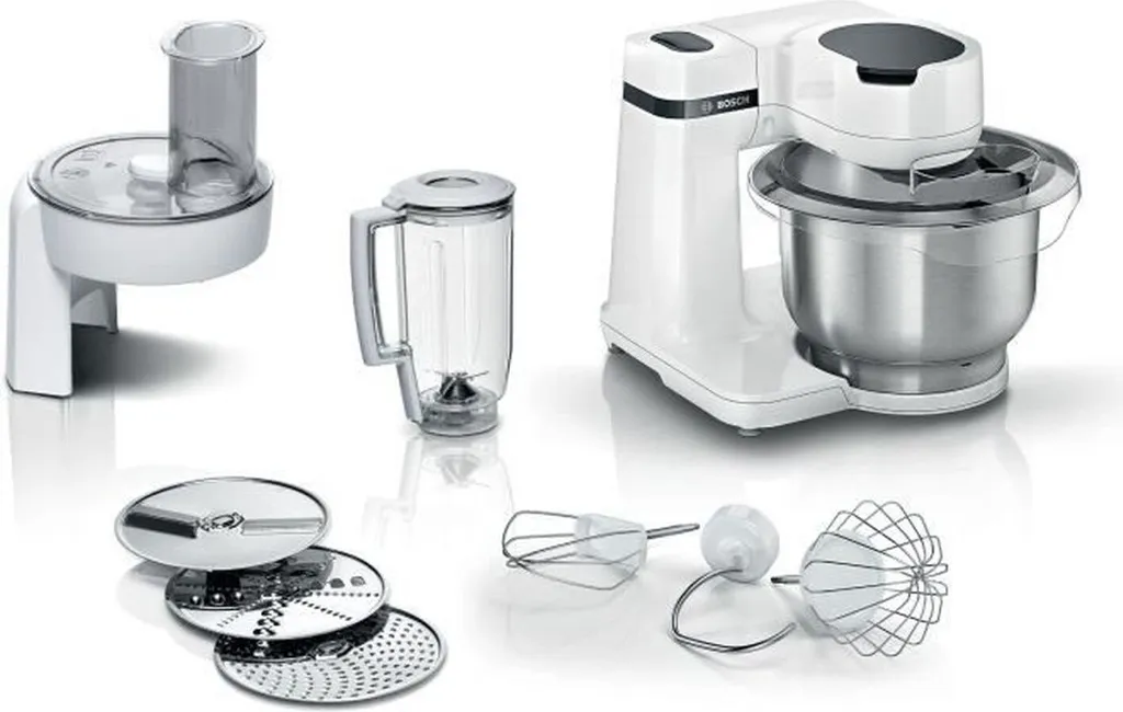 Robot Pâtissier Bosch MUMS2EW20 Blanc 700W avec Bol de 3,8 L Compact