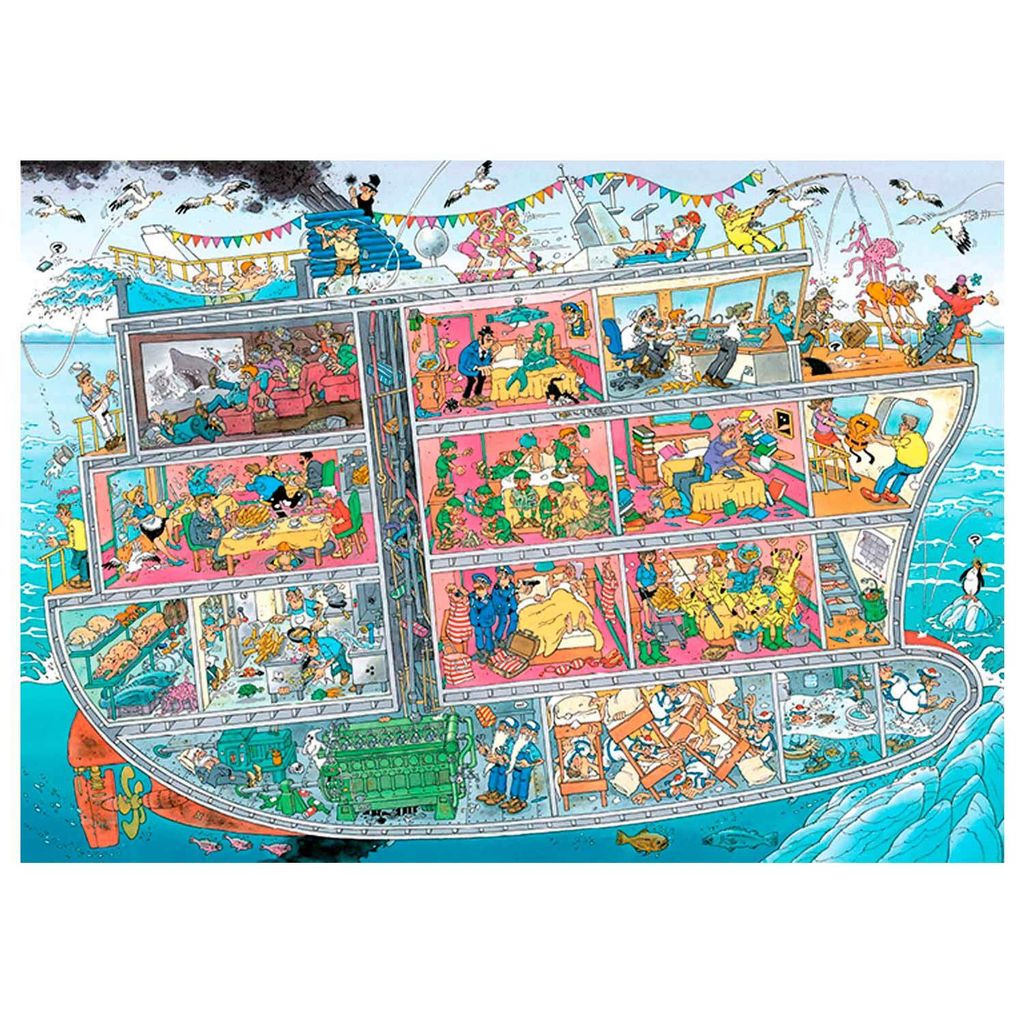Jan van Haasteren - Kreuzfahrtschiff - 1000 Teile, 1000 Produktbild 