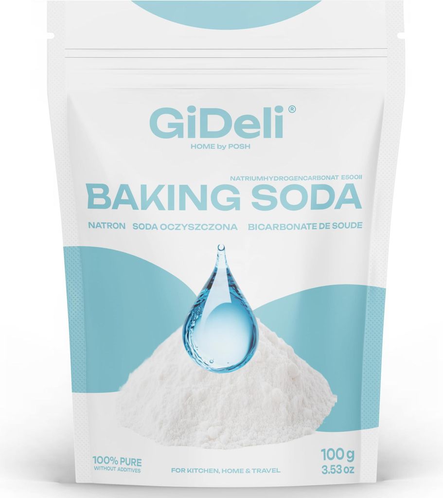 GiDeli Natron Pulver 100g Baking Soda E500ii hochreine Lebensmittelqualität