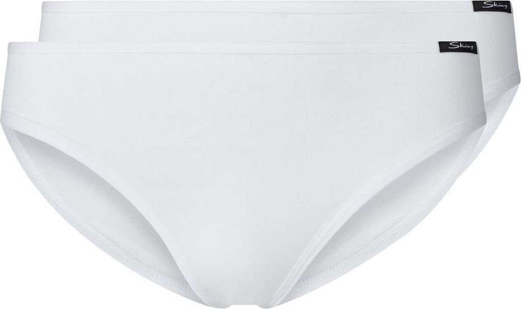 SKINY Mädchen Slip, 2er Pack - Rio-Slip, Bikini Briefs, Unterhose, Baumwolle Stretch Weiß 176
