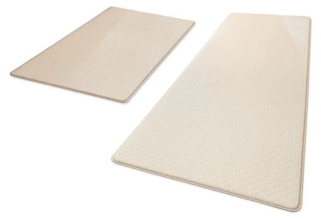 Tapis de cuisine pour couloir et sol de cuisine - Lot de 2 tapis confort