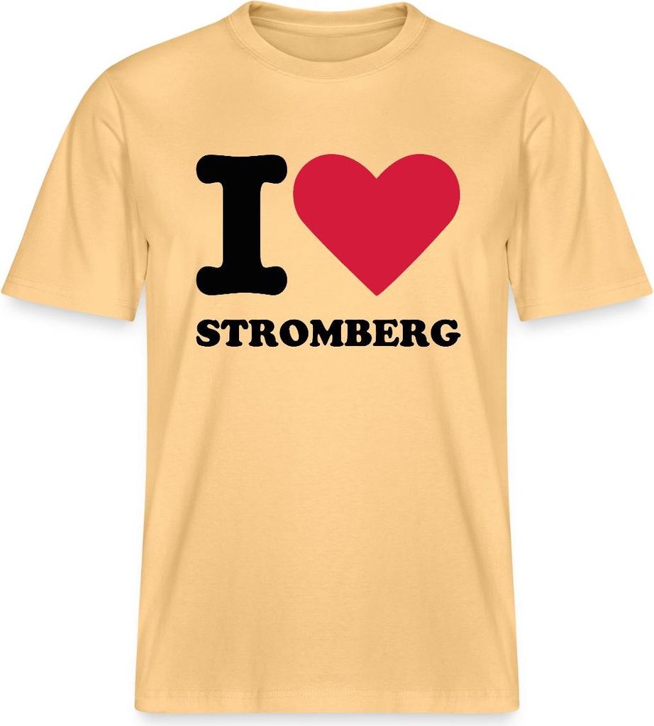 Spreadshirt Stromberg Fanartikel I Love Stromberg Relaxed Fit Uni T-Shirt, XS, Hellgelb