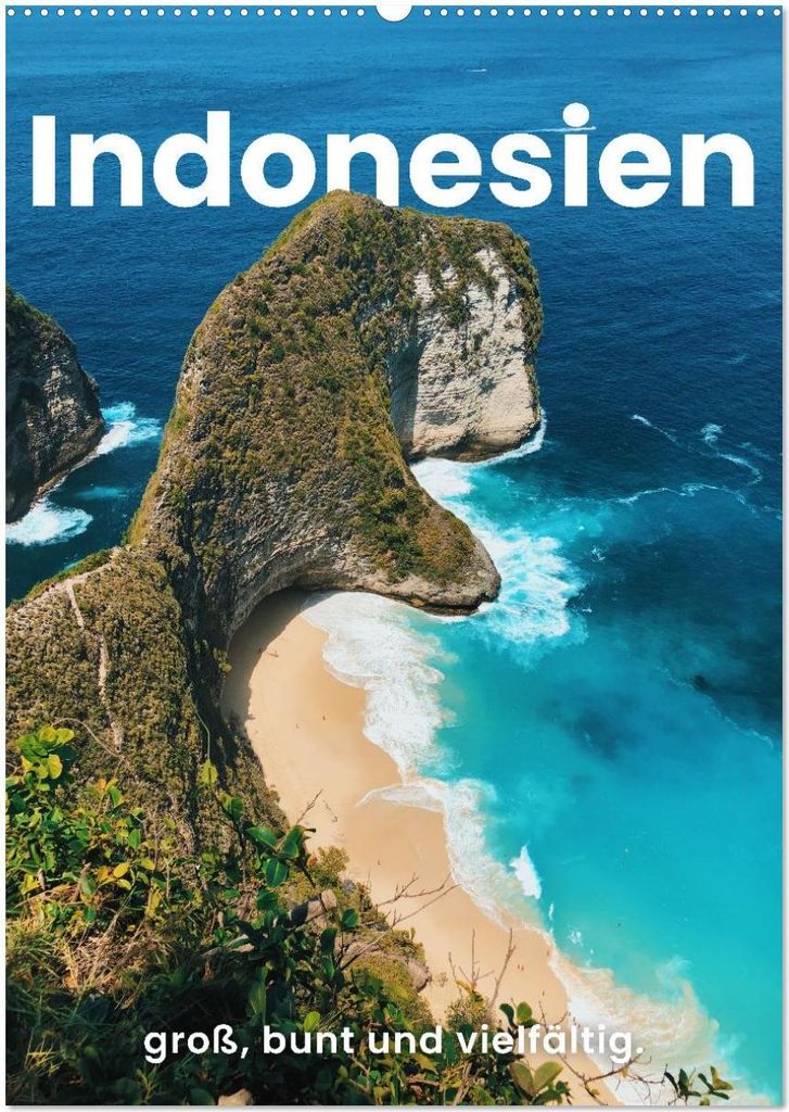 Indonesien - groß, bunt und vielfältig. (Wandkalender 2026 DIN A2 hoch), CALVENDO Monatskalender