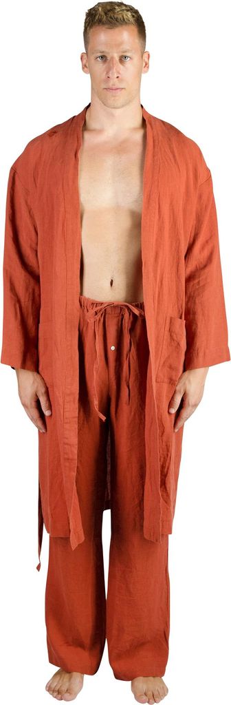 Zoeppritz Basis Stay rust bathrobe 290 100% Linen L/XL 328000 rust L/XL (328000 | 4051244531627)