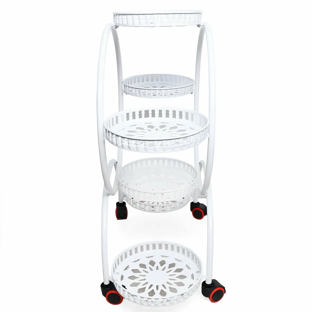 Support de plantes vertical 6 pots en fer pour optimiser petit espace - 9