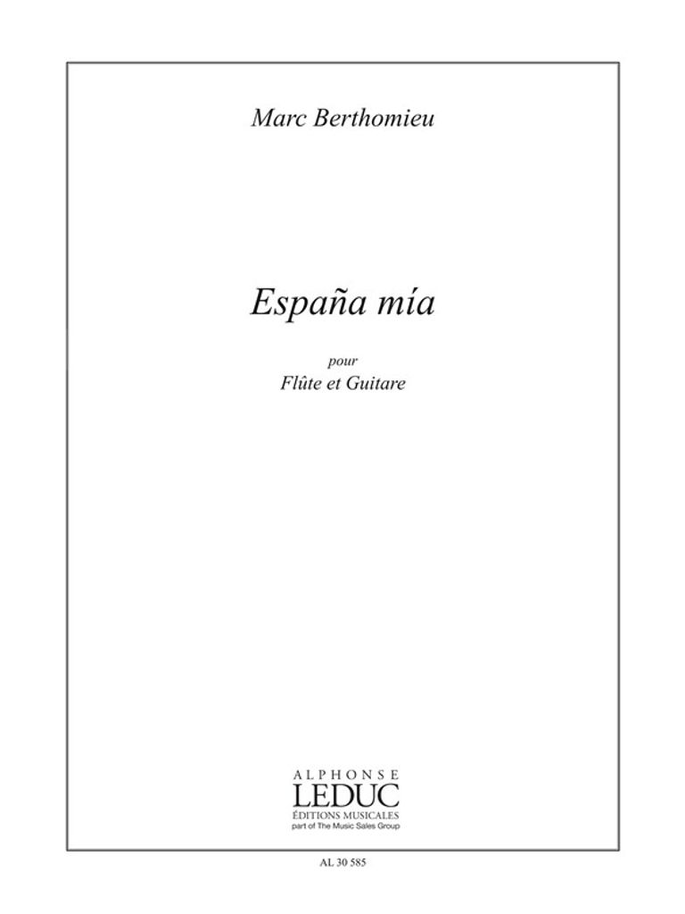 Espana mía pour flûte et guitare