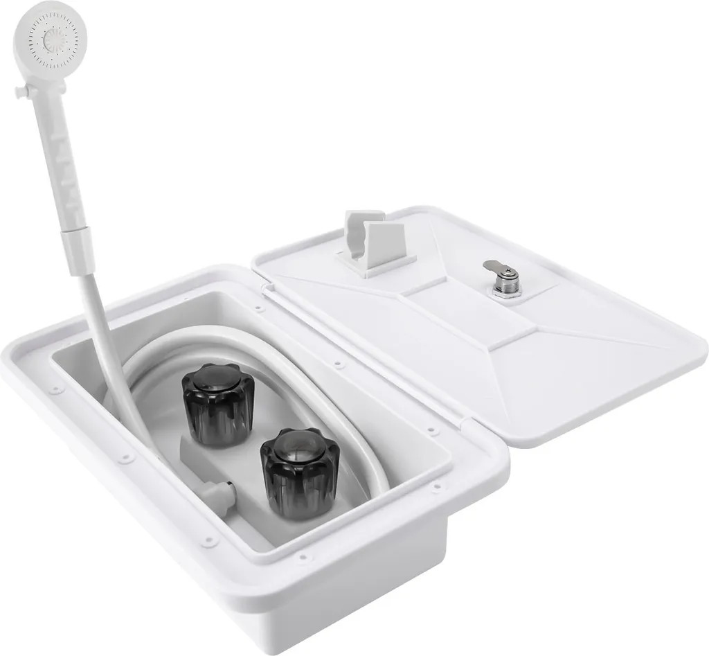 Douchette extérieure pour camping-car et fourgon avec mélangeur d'eau