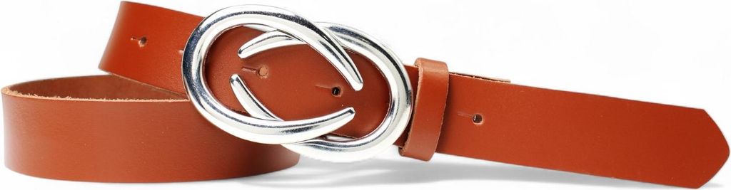 FRONHOFER angesagter Damengürtel mit modischer Gürtelschnalle silber, 3 cm