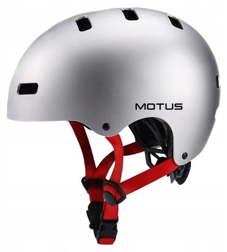 Motus MD-107 Silberner Kinderhelm - Größe S/M
