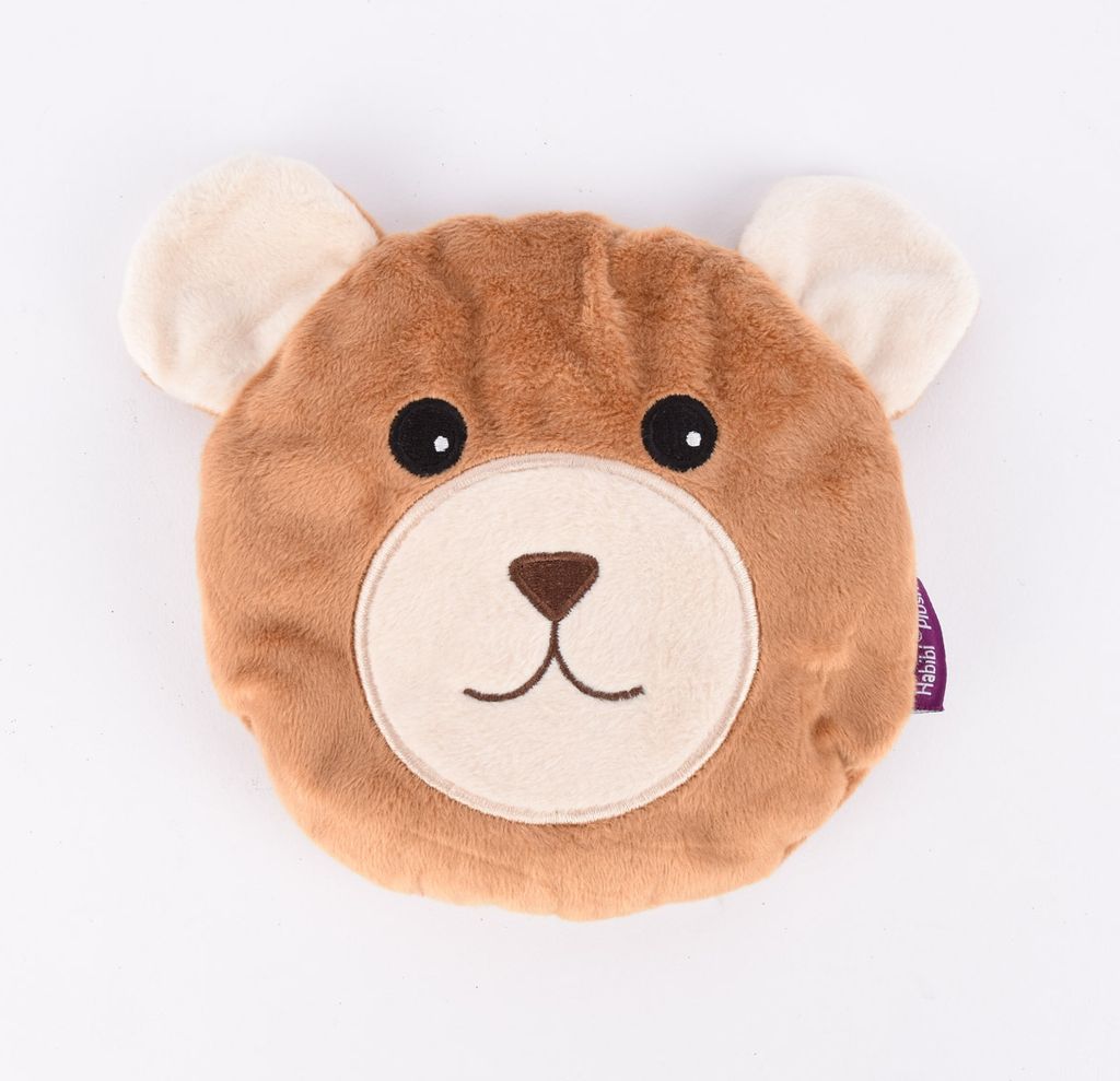 Habibi Plush Midi Wärmekissen Bär rund braun mit 100% Hirse Produktbild 
