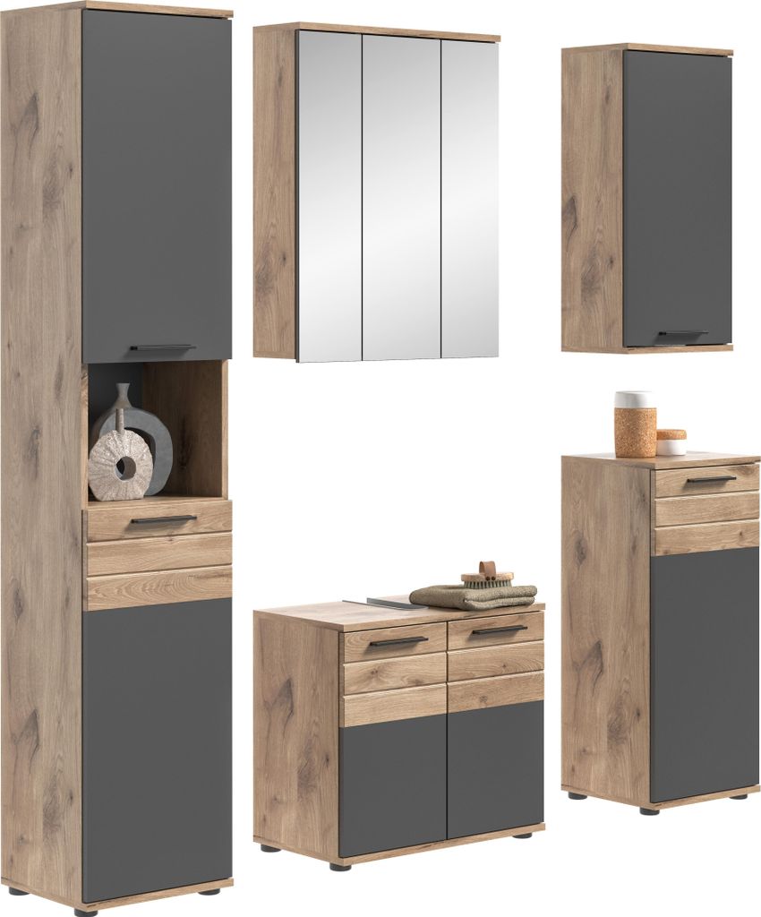 Badezimmer Bad-Set Badschränke "Missoula I" (5-teilig)