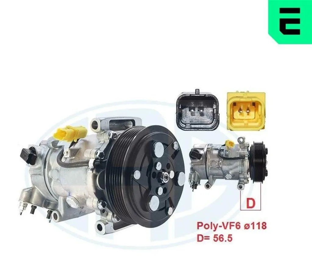 Climatisation Fiat Ducato : Compresseur ERA 670066 pour Trajets Frais