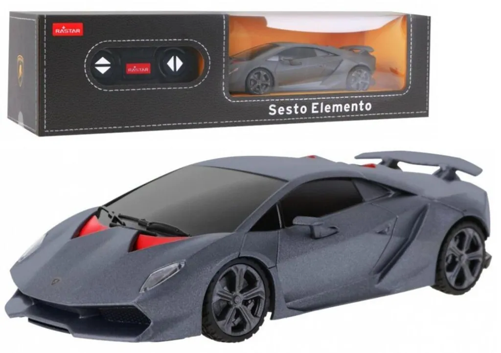 Jouet Voiture Lamborghini Sesto Elemento RC Grise - Course Intérieur