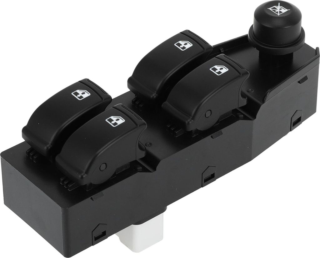 Elektrischer Fensterschalter Nr. 96652180 Vorderer linker Fahrerseiten-Fenstersteuerschalter für Chevrolet Aveo 2007-2008 Schwarz