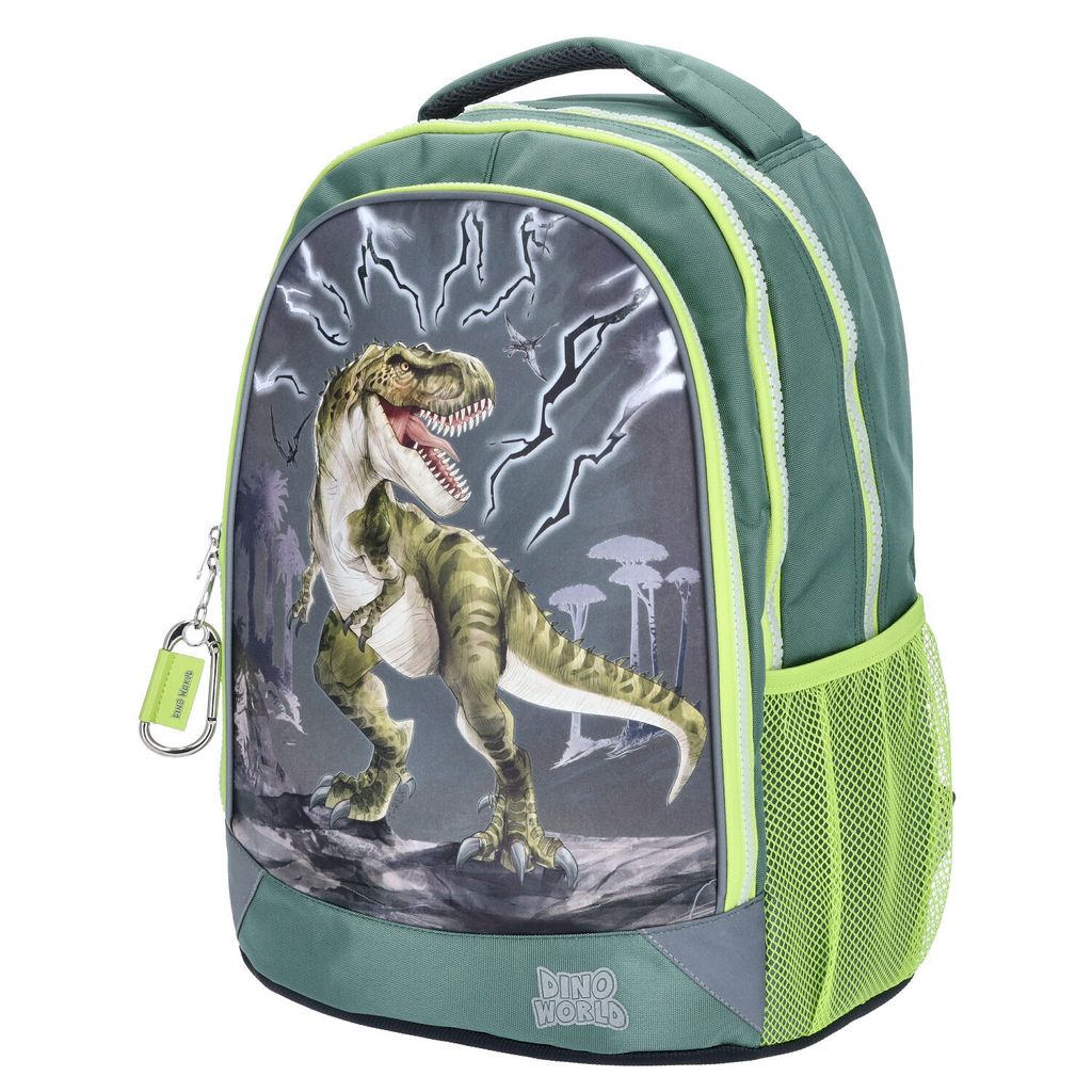Depesche školní batoh Dino World REFLECTOR zelený Obrázek produktu 