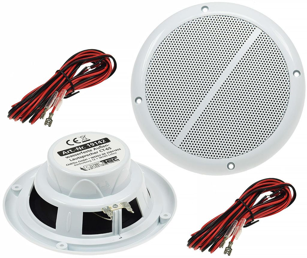 Wodoodporny głośnik zewnętrzny ChiliTec CT-65 8 Ohm, 6.5, Zdjęcie produktu 