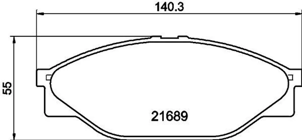 Plaquettes de frein HELLA 8DB 355 016-411 Performance et Sécurité Hilux