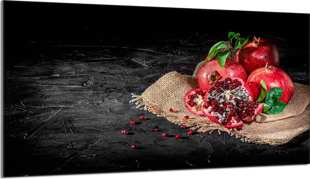 Glasschutzplatte für den Herd 90x52 Granat Produktbild 