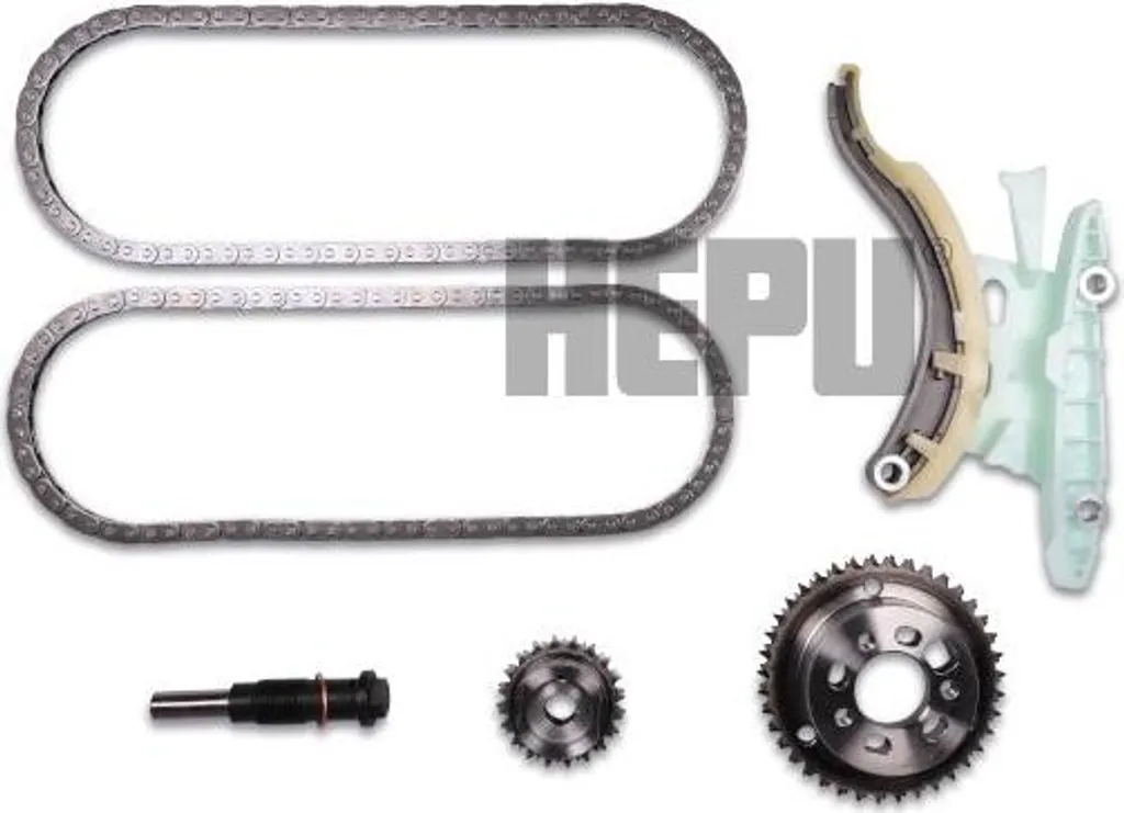 Kit chaîne distribution HEPU 21-0327 pour réparation Ford Focus Fiesta