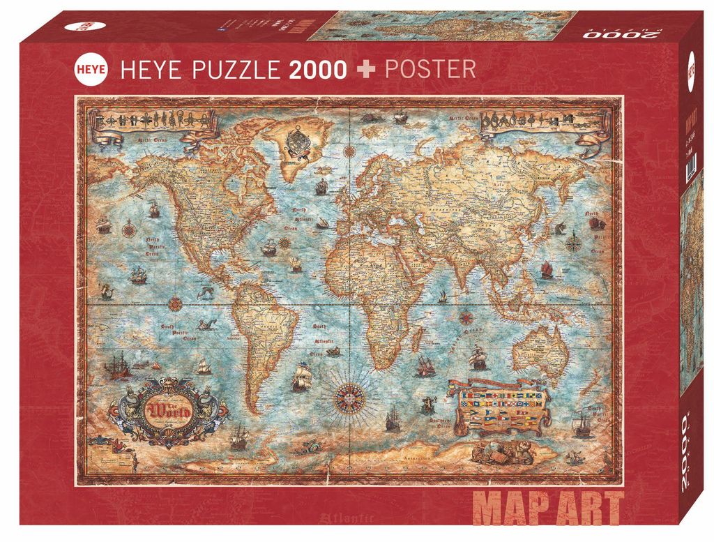 Puzzle 2000 pièces The World Heye 29845 Image du produit 
