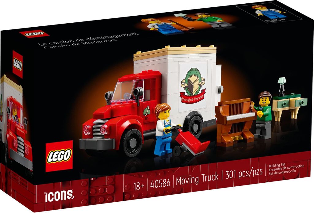 LEGO 40586 - Umzugswagen , Rot-weiss
