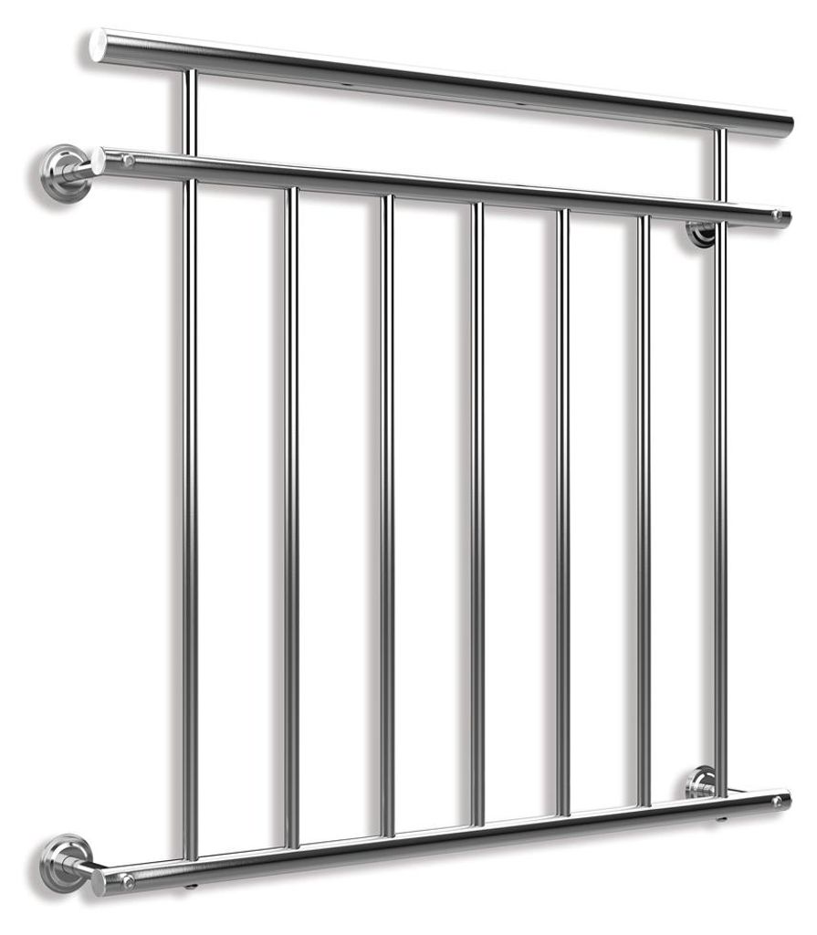 MONZANA® Balcone Francese in Acciaio Inox 90x100cm 7 Barre Immagine del prodotto 